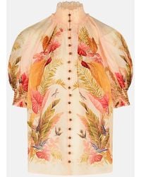 Zimmermann - Blusa Con Maniche A Sbuffo 'Billow' - Lyst