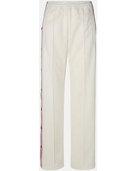 Golden Goose - Ivory Polyester joggers - Lyst