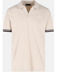 Fay - Stretch Cotton Polo Shirt - Lyst