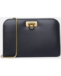 Ferragamo - 'diana' Mini Clutch Bag In Calf Leather - Lyst