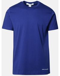 Comme des Garçons - Comme Des Garçons Shirt Blue Cotton T-shirt - Lyst