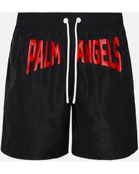 Palm Angels - 'pa City' Polyester Swimsuit - Lyst