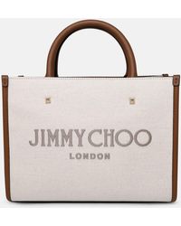 Jimmy Choo - Avenue Bag In Ivory Fabric - Lyst