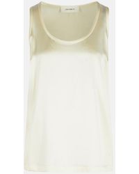 Lisa Yang - 'scoop' Silk Tank Top - Lyst