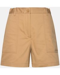 Moncler - Cotton Blend Shorts - Lyst
