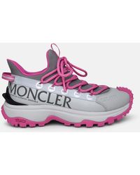 Moncler - Trail Grip Sneakers In Gray Polyamide - Lyst