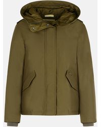 Woolrich - 'Military' Padded 'Ramar Cloth' Hooded Jacket - Lyst