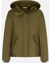 Woolrich - 'Military' Padded 'Ramar Cloth' Hooded Jacket - Lyst