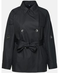 Fay - Double-breasted Short Cotton Trench Coat - Lyst