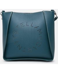 Stella McCartney - Soft Bag In Polyurethane Blend Petrolium Blue - Lyst