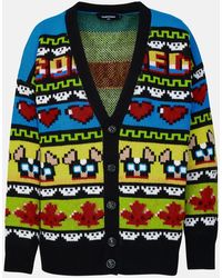 DSquared² - Colored Wool Cardigan - Lyst
