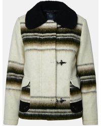 Fay - Ivory Wool Blend Jacket - Lyst
