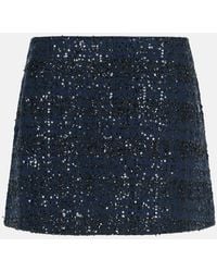 ROTATE BIRGER CHRISTENSEN - Dark Polyester Miniskirt - Lyst
