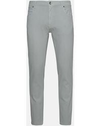 Eleventy - Gray Cotton Pants - Lyst
