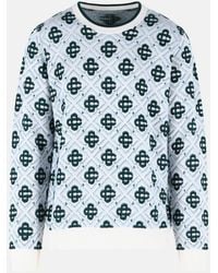 CASABLANCA - 'Monogram' Wool Sweater - Lyst
