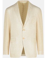 Etro - Blazer In Linen Blend - Lyst