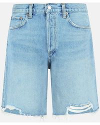 Agolde - 'Indra' Cotton Shorts - Lyst