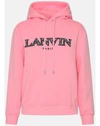 Lanvin - Rose Cotton Sweatshirt - Lyst