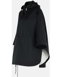 ポンチョ・ケープ Moncler Grenoble 'Vorrasay' Black Nylon Cape MONCLER GRENOBLE Cape （Black） -FASCINATE