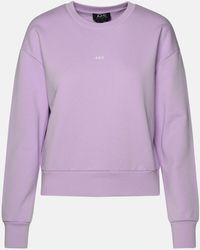 A.P.C. - Lilac Cotton Sweatshirt - Lyst