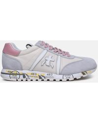 Premiata - 'lucyd' Color Leather And Nylon Sneakers - Lyst