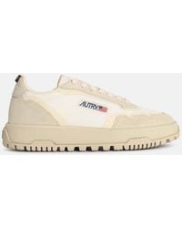 Autry - 'Wildpace Low' Leather Blend Sneakers - Lyst