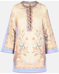 zimmermann maxine tunic mini dress Zimmermann Maxine Tunic Mini Dress in Gold Paisley Size 2 / AU 12