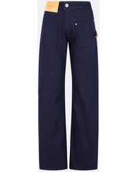 JW Anderson - Workwear' Cotton Pants With Twisted Leg - Lyst