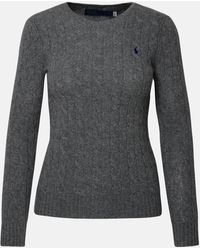 Polo Ralph Lauren - Gray Cashmere Blend Julianna Sweater - Lyst