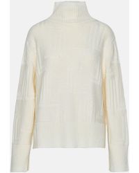 Lanvin - White Cashmere Turtleneck Sweater - Lyst
