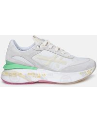 Premiata - 'moerund' Leather And Fabric Sneakers - Lyst
