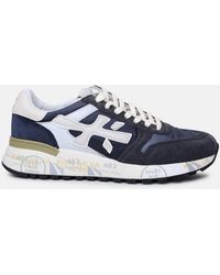 Premiata - 'mick' Leather And Nylon Sneakers - Lyst