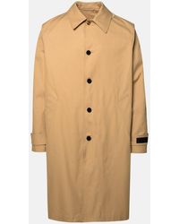 Versace - 'barocco' Cotton And Silk Trench Coat - Lyst