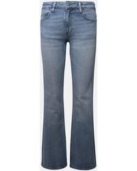 Ganni - Blue Cotton Jeans - Lyst