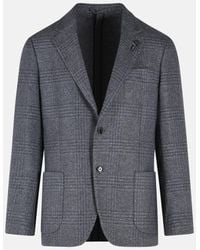 Lardini - 'Roma' Wool Blend Jacket - Lyst