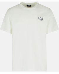 A.P.C. - Cotton T-shirt - Lyst