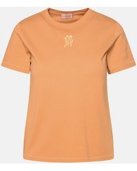Moncler - Bronze Cotton T-shirt - Lyst