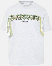 Lanvin Cotton Curb T-shirt - Gray
