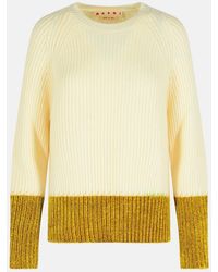 Marni - Ivory Virgin Wool Sweater - Lyst