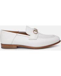Ferragamo - White Leather Loafers - Lyst