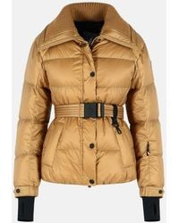 Moncler - Padded 'Bataillouse' Ski Jacket With Camel Polyamide Belt - Lyst