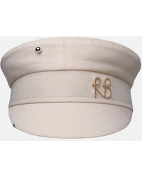 Ruslan Baginskiy - Hat In Cream Linen Blend - Lyst