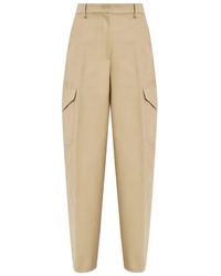 Givenchy - Cotton And Wool Cocoon Trousers With Pockets - Lyst