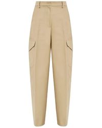 Givenchy - Cotton And Wool Cocoon Trousers With Pockets Clothing - Lyst