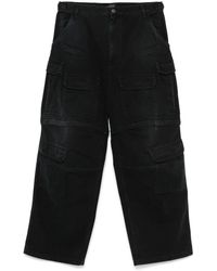 Balenciaga Indigo Japanese Denim Cargo Pants in Blue for Men Balenciaga Indigo Japanese Denim Cargo Pants in Blue for Men