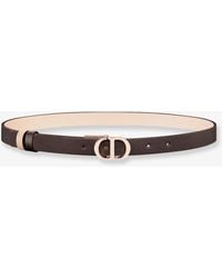 Dior - Cd 30 Montaigne Leather Belt - Lyst