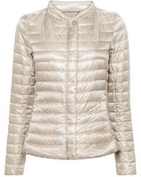 Herno - Nylon Short Down Jacket - Lyst