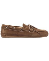 Miu Miu - Suede Delave' Loafers - Lyst