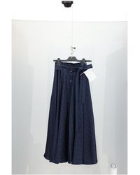 Dior - Skirt Oblique Ton Sur Ton Silk - Lyst