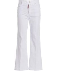 DSquared² - 'Super Flared Cropped' Jeans - Lyst